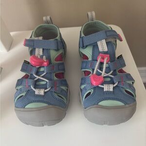 Keen Kids Blue and Pink Adventure Sandals
